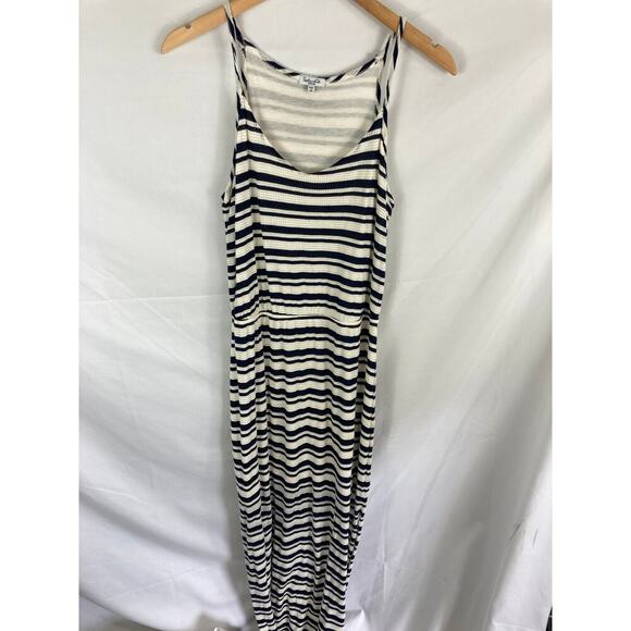 Splendid Stripe Texture Sleeveless Maxi Dress Size Medium - Picture 1 of 4